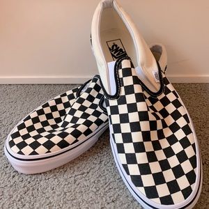 worn once checker vans!